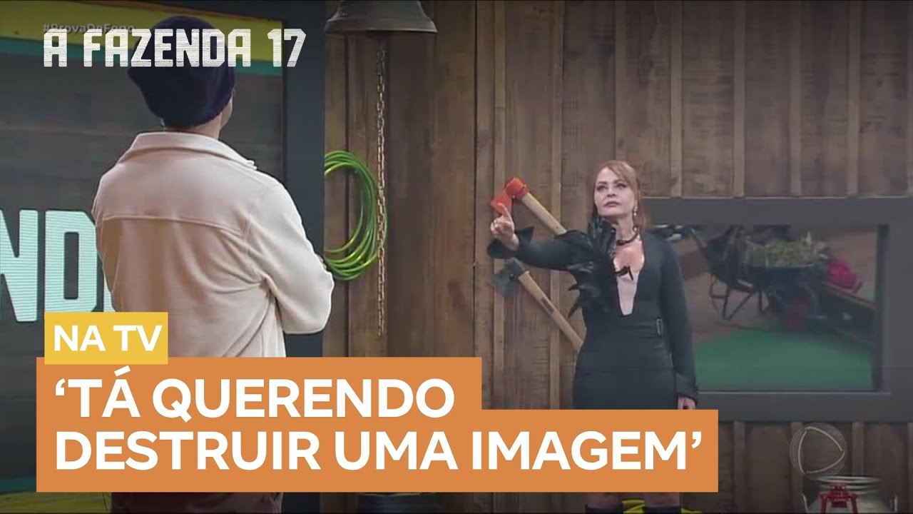 Fernando e Gaby voltam a se enfrentar na dinâmica: 'Se você gritar, eu também grito' | A Fazenda 17