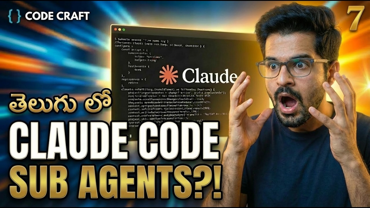 Master Claude Code Sub Agents | Explained In Telugu | Anthropic AI తెలుగు లో