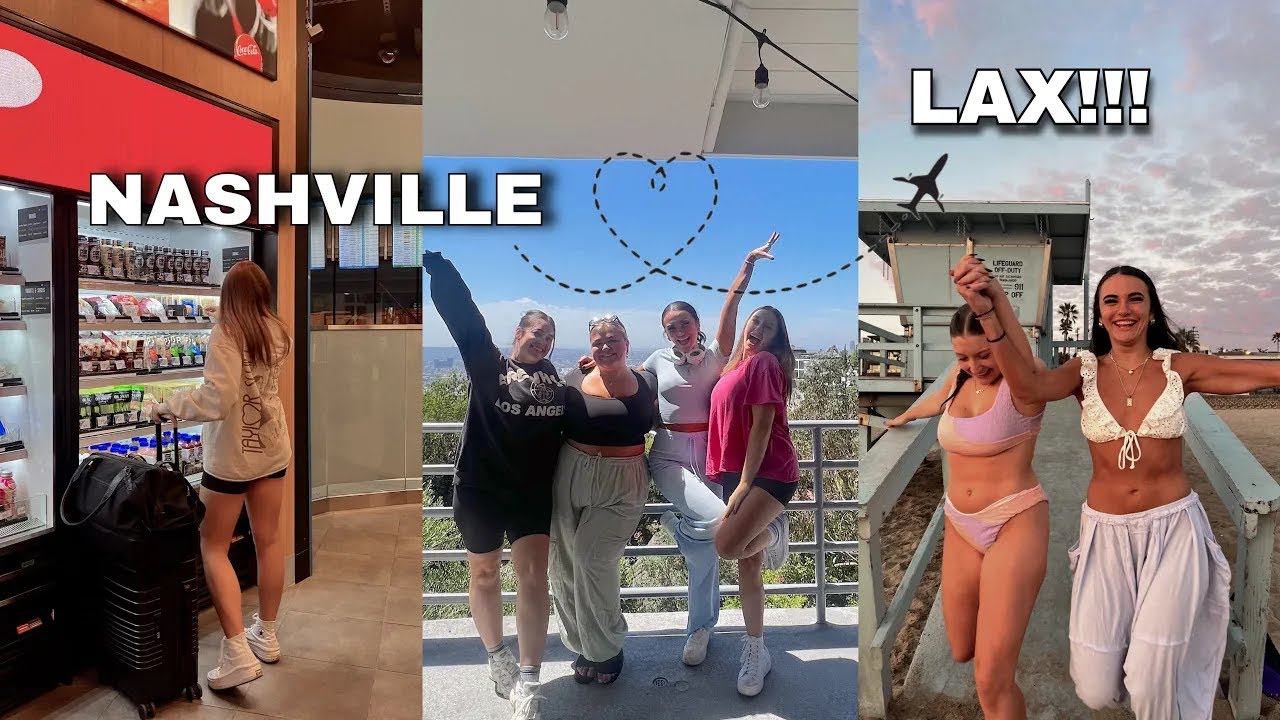 ULTIMATE GIRLS TRIP IN LA!! travel with me & the best LA day ever!! 🛩️🌴🌊🌅