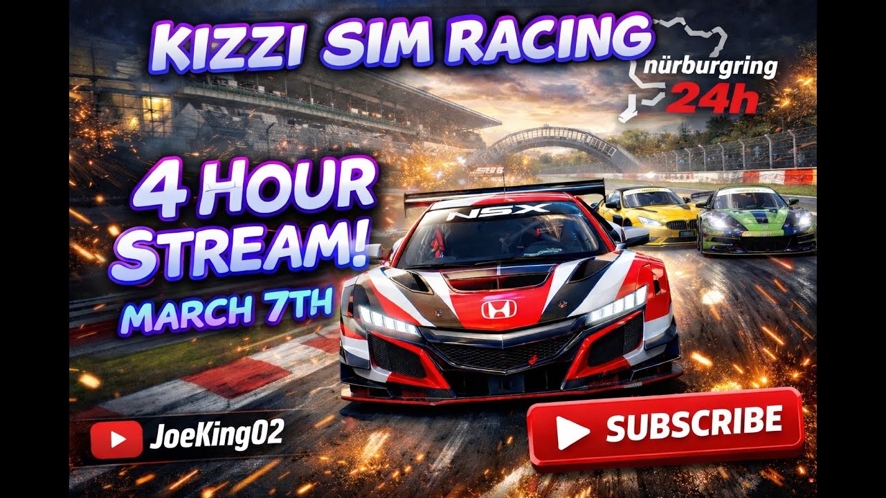 4 HOUR Nürburgring 24H ENDURANCE! 🟣🔵 Gr.3 Chaos w/ Kizzi Sim Racing | Honda NSX | GT7