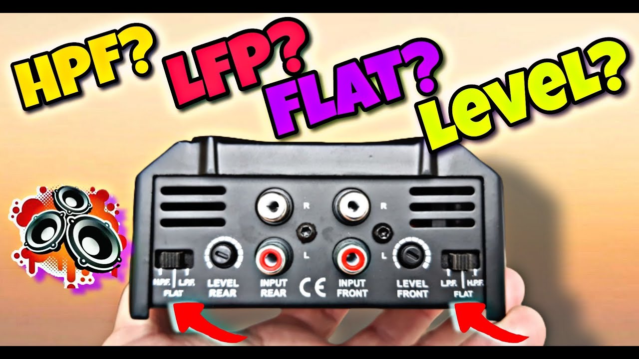 Para que serve as regulagens de Módulos HPF, LPF, FLAT e LEVEL