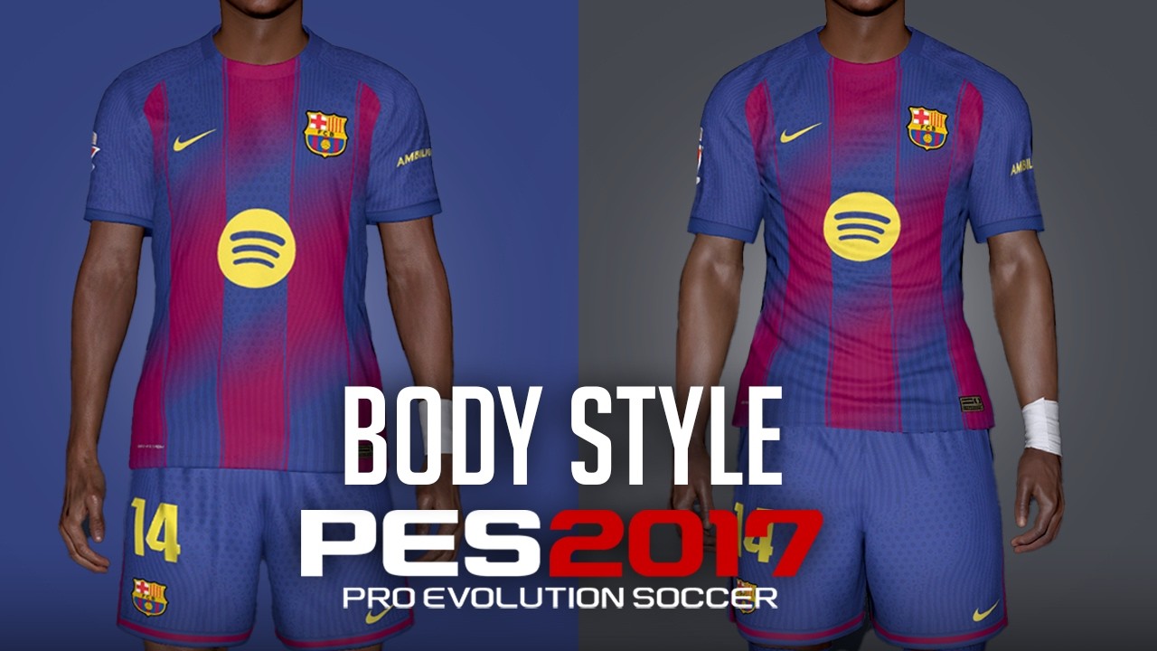 Обновление PES 2017 с новыми стилями тел (2026) - для всех патчей