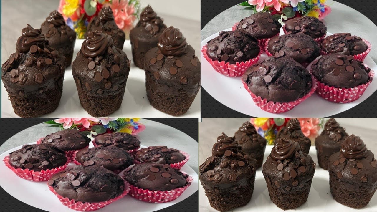 2 Easy Chocolate muffins Recipe For Beginners/Easy and Quick Chocolate Muffins Recipe 