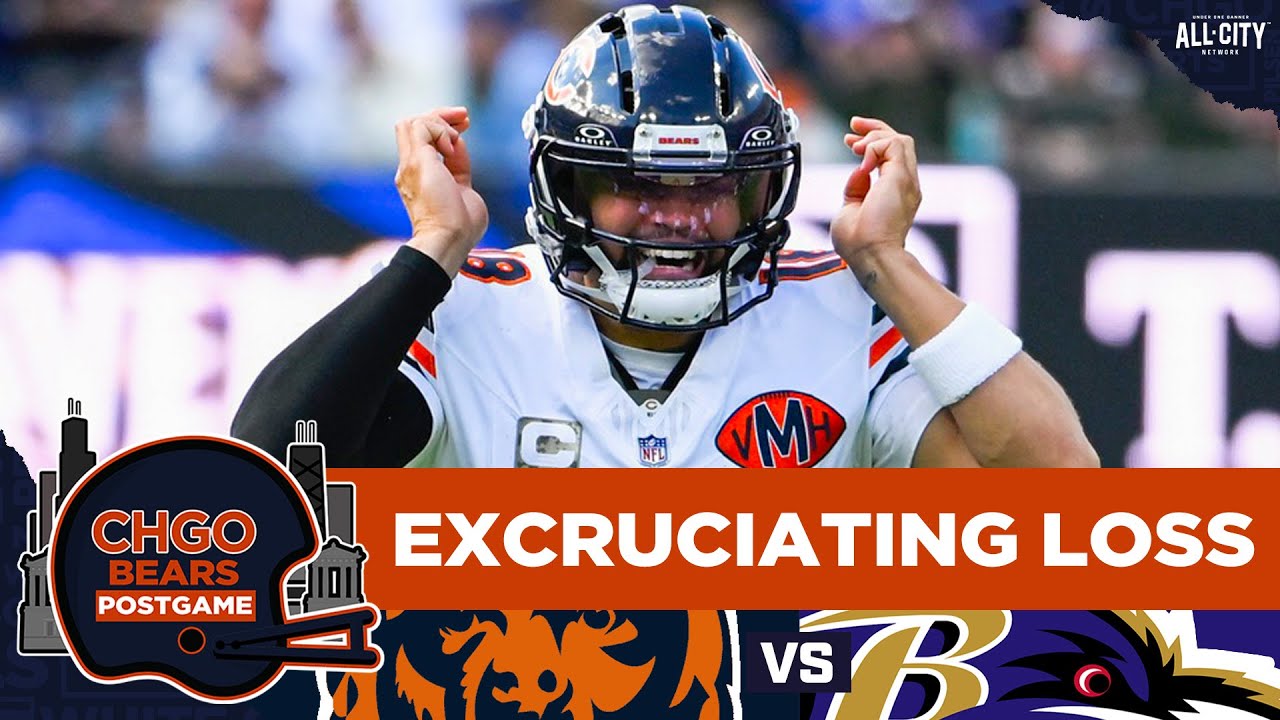 BEARS POSTGAME: Chicago Bears Unable to Come Back vs Ravens as Win Streak Ends | CHGO Bears