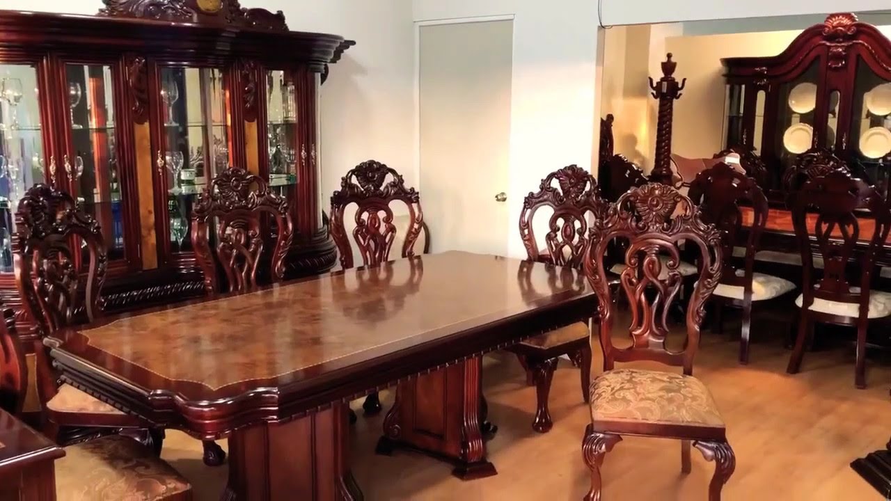 COMEDOR CL&Aacute;SICO ESPA&Ntilde;OL MUEBLES FINOS ELEGANTES DISE&Ntilde;O PROVENZALES MADERA