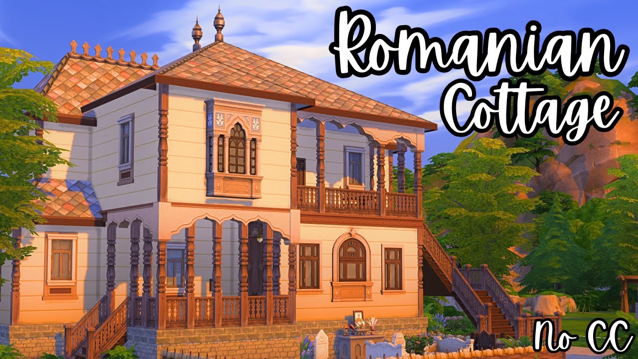 Lived In Romanian Cottage / The Sims 4 Speed Build - No CC