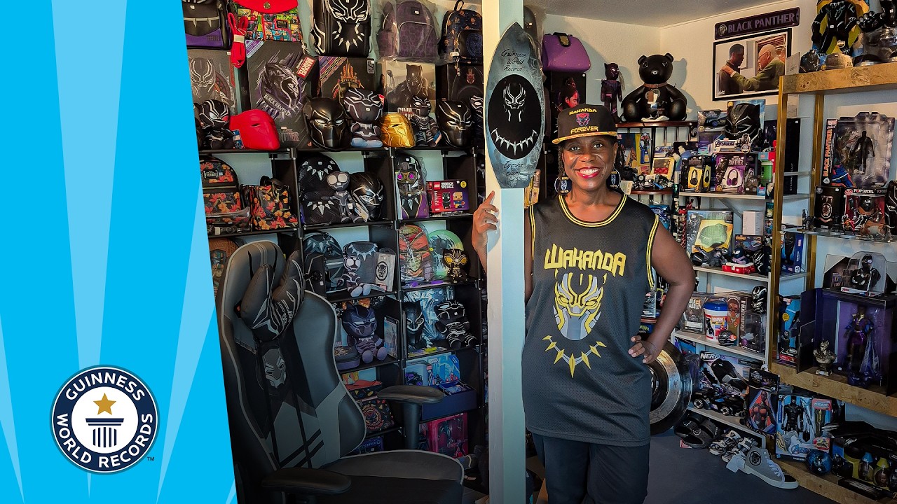 LARGEST Collection of Black Panther Memorabilia | Guinness World Records