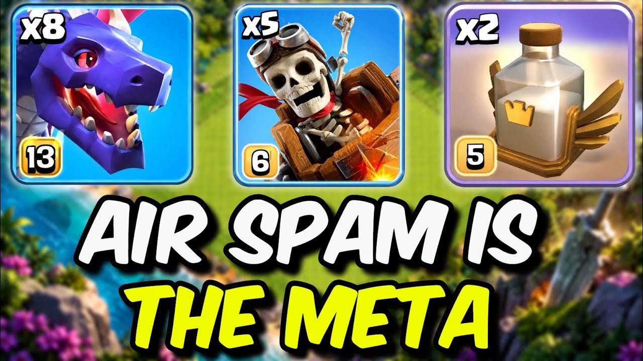 Воздушный спам &mdash; НОВАЯ МЕТА в Clash of Clans после ослабления метателей