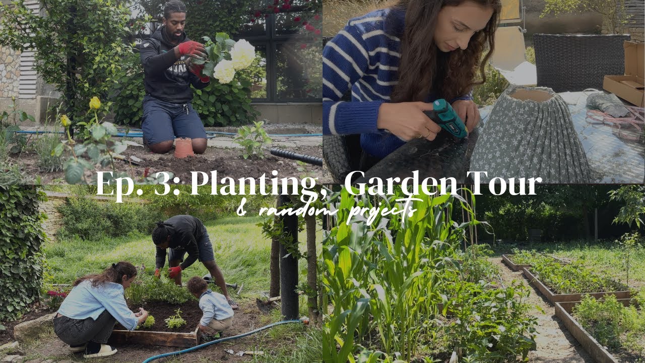 Ep. 3: Planting, Garden Tour & Random Projects | Bulgarian Countryside living