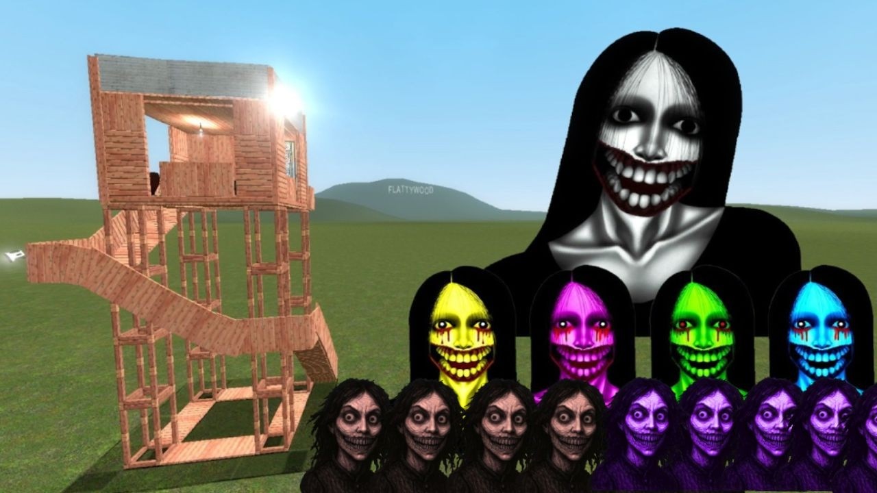 Kuchisake Onna Nextbots Vs Towers In Garry's Mod
