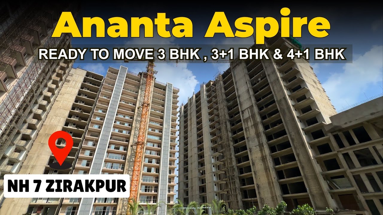 Ananta Aspire, Zirakpur – 3+1 BHK (2247 sq ft) Smart Homes only 2 flats per Floor