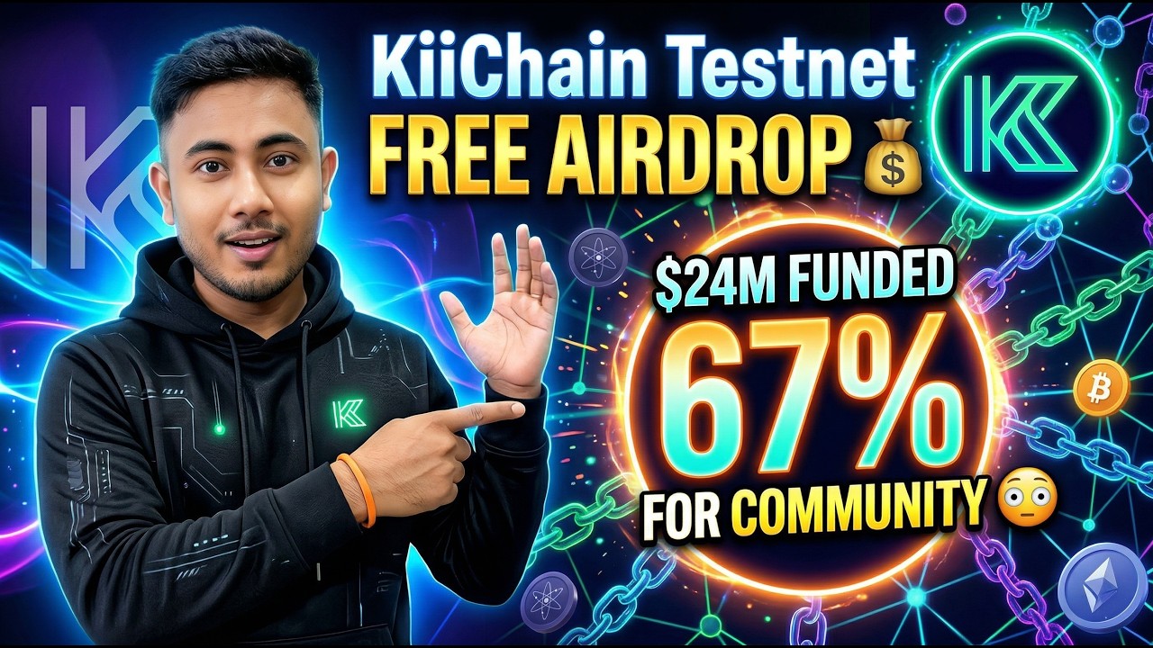 KiiChain Testnet Airdrop💰 67% Tokens for Community | $24M Funded Project (Full Guide) Part - 1