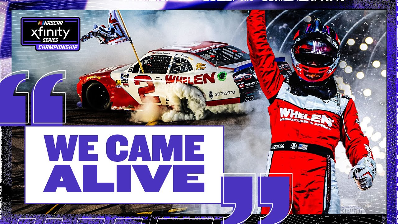 Love Conquers All: See Jesse Love's Pass, Reaction After Winning Title | 2025 NASCAR Xfinity Series