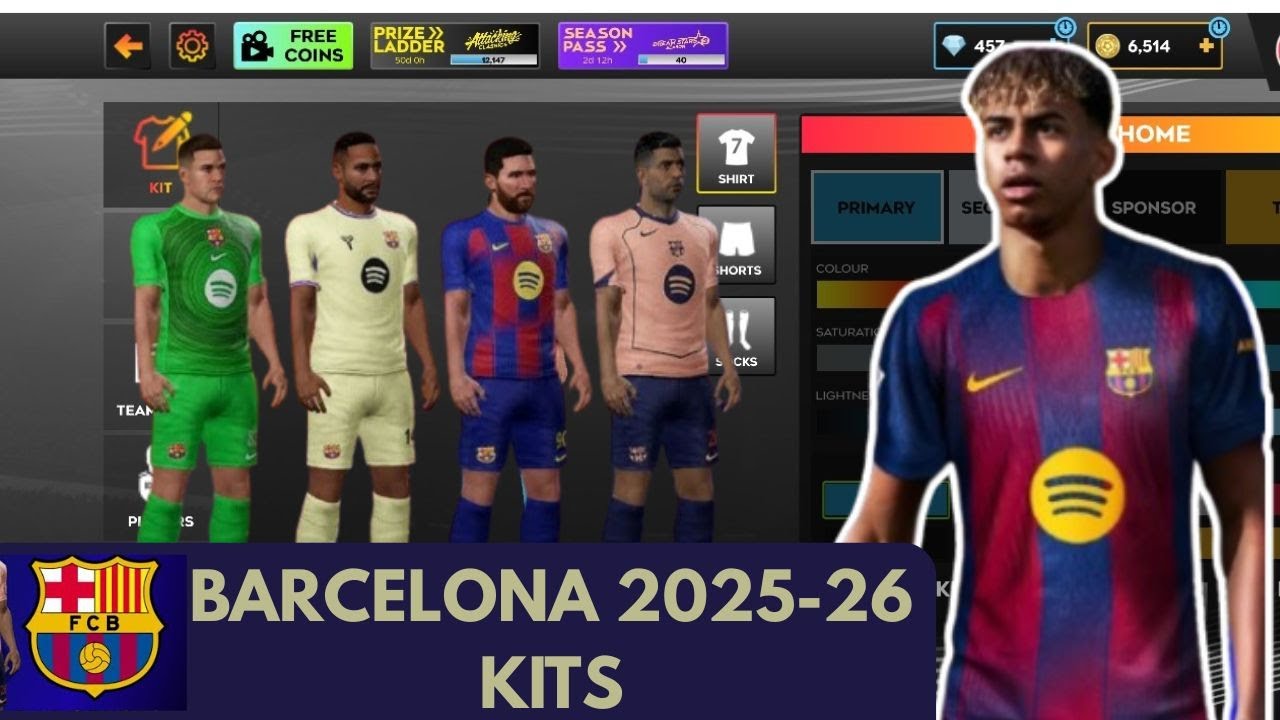 Как создать комплекты формы &laquo;Барселоны&raquo; 2026 года в DLS 25 | DLS PRO GAMERS #DLS #DLS25.