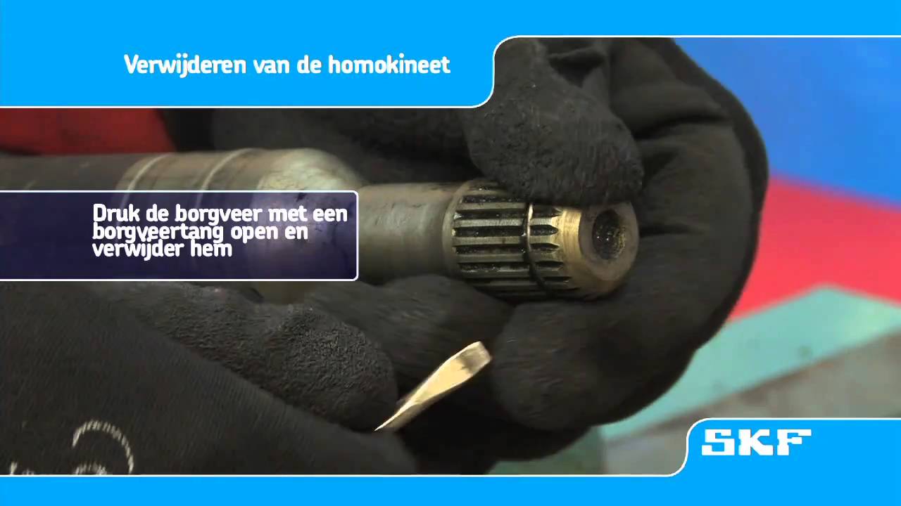 SKF - Montageprocedure van de nieuwe homokineet VKJA 5339 Peugeot 206 1.4i