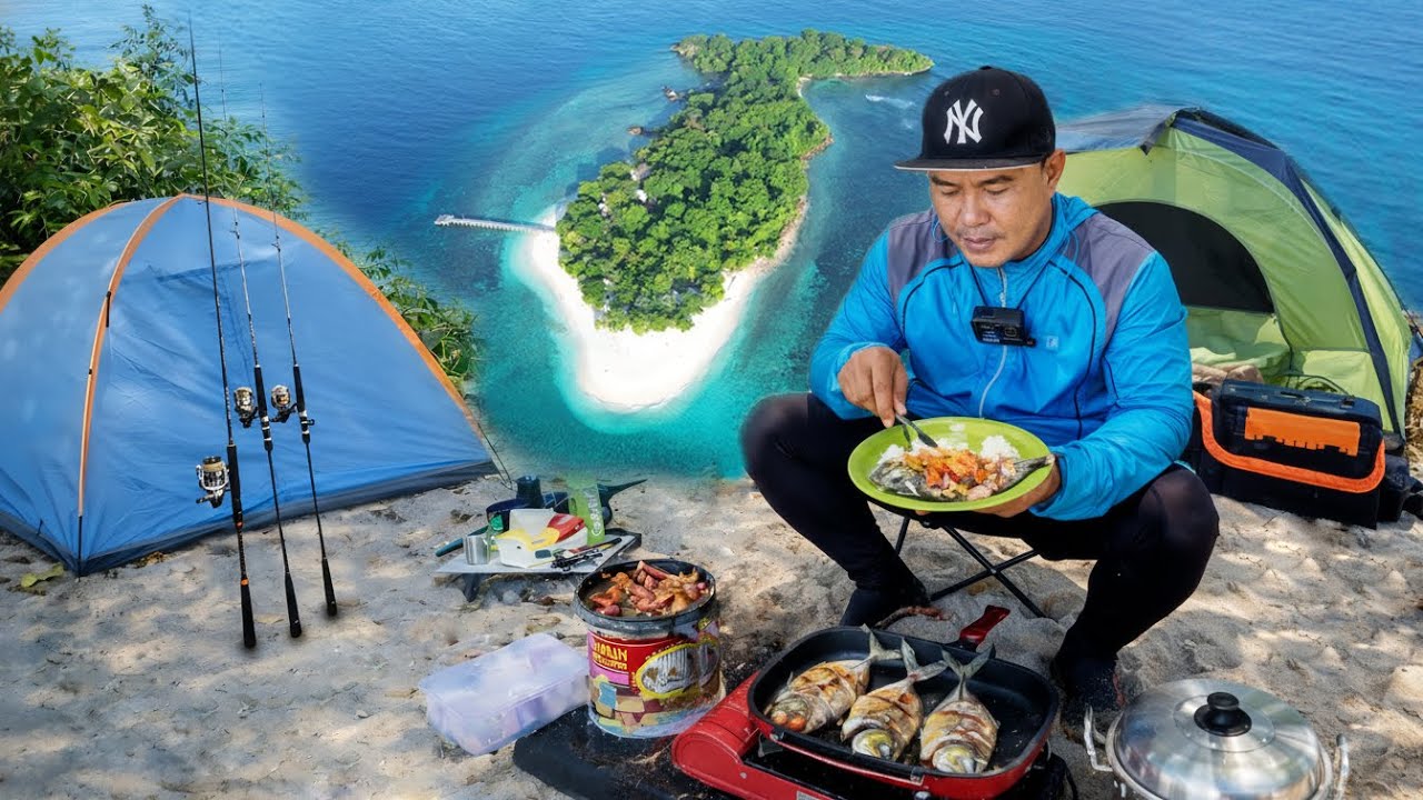 3 HARI BERBURU STRIKE DI PULAU‼️MENIKMATI IKAN HASIL TANGKAPAN.