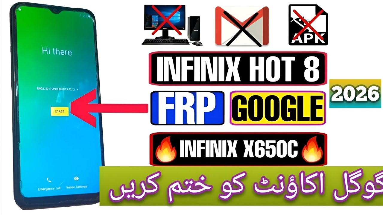 Infnix Hot 8 (X650C) FRP BYPASS Remove Google Account How to remove Google Account infnix hot 8