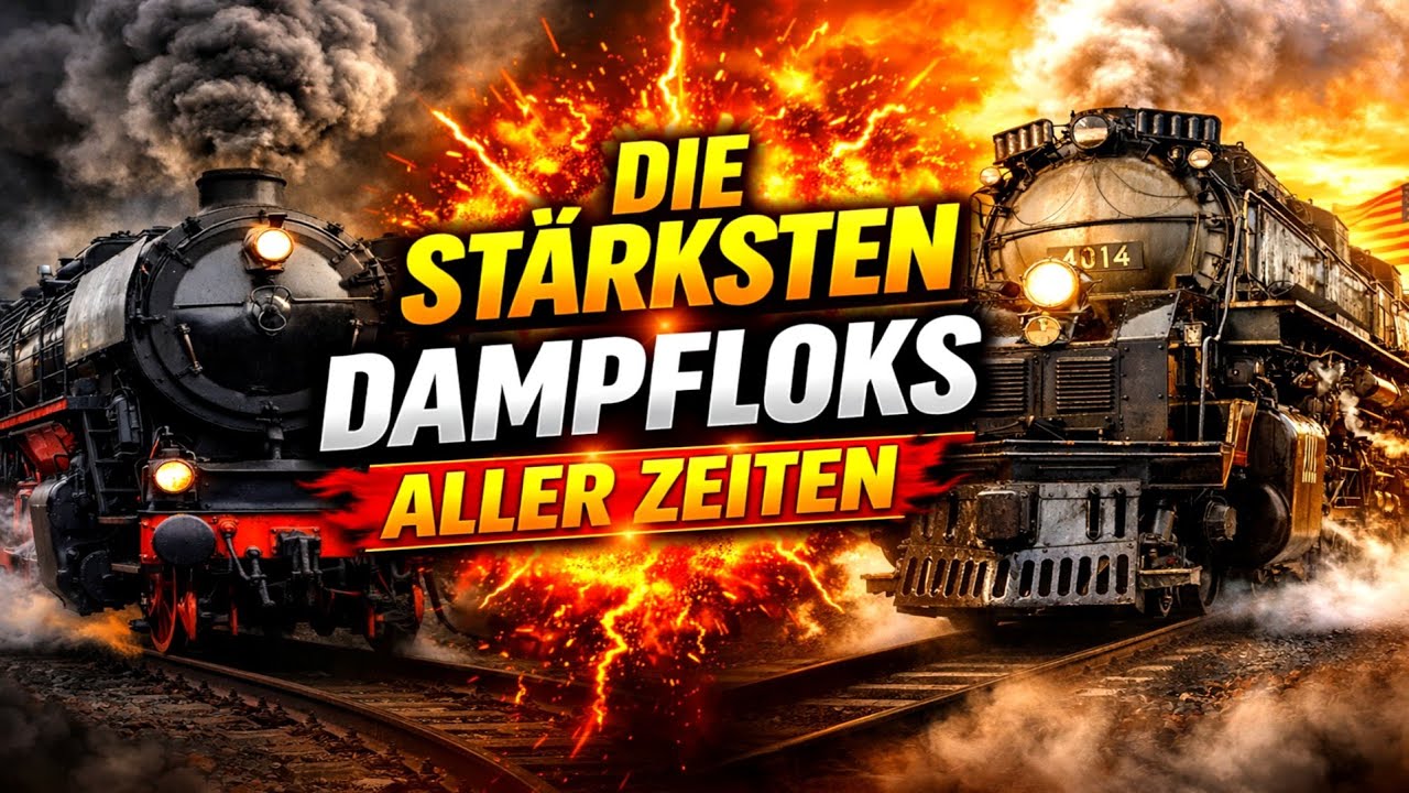 Die mächtigsten Dampflokomotiven aller Zeiten 🚂🔥 | BR 44, BR 52 & Big Boy 4014