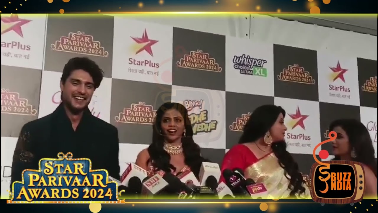 Ankit Gupta , Rutuja Bagwe On Award Night & More At Star Parivaar Awards 2024 Red Carpet