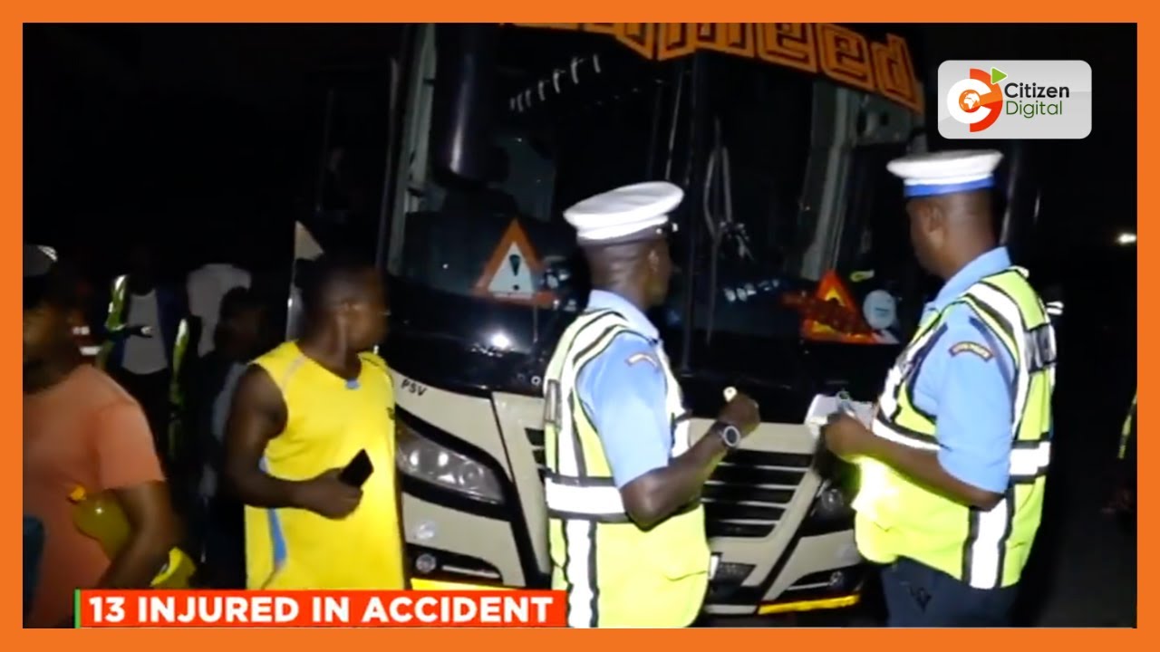 13 passengers injured along the Mombasa-Nairobi highway