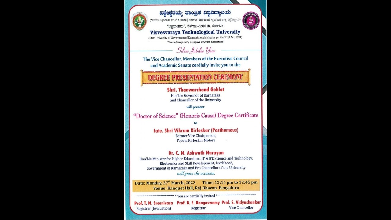 Degree Presentation Ceremony