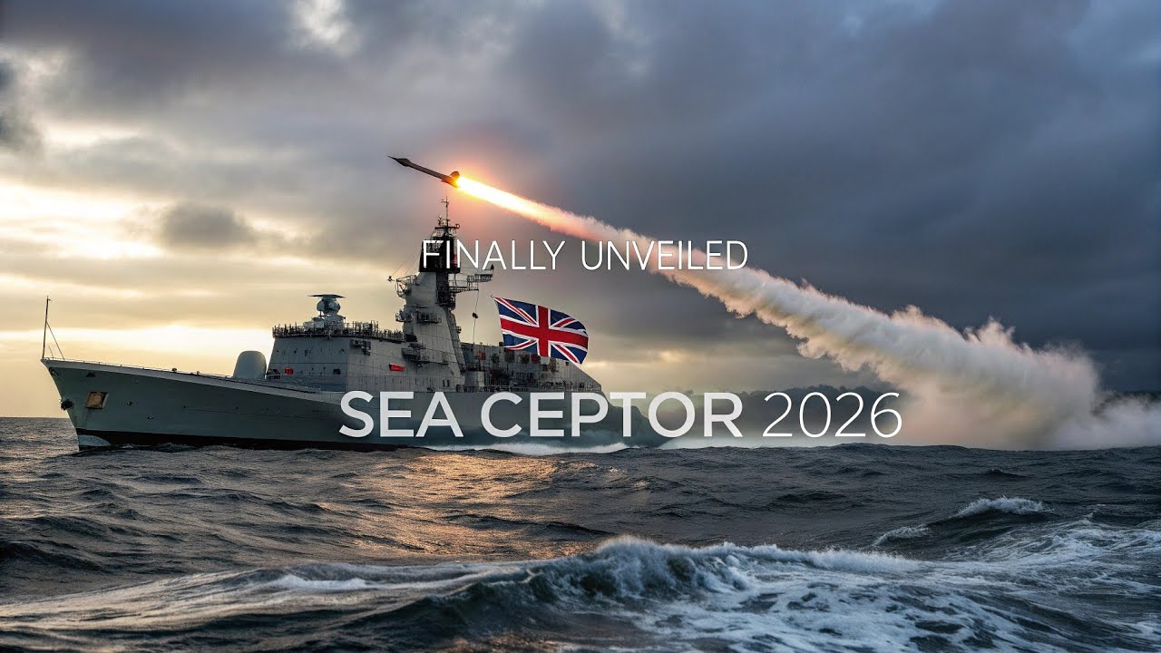 🇬🇧 Finally Unveiled! The Sea Ceptor (CAMM 2026) ⚓ Britain&rsquo;s Next-Gen Naval Defence Missile 🚀💥