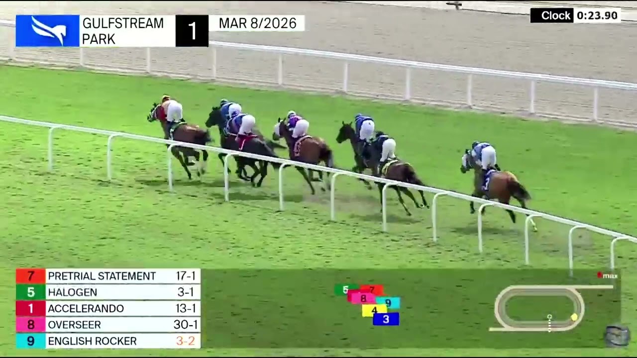 1ra Carrera de Gulfstream Park | Domingo 8 de Marzo de 2026