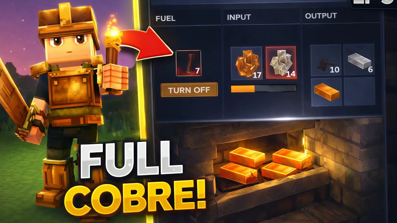 FULL COBRE! Fornalha no talo 🔥 (Hytale EP 3)