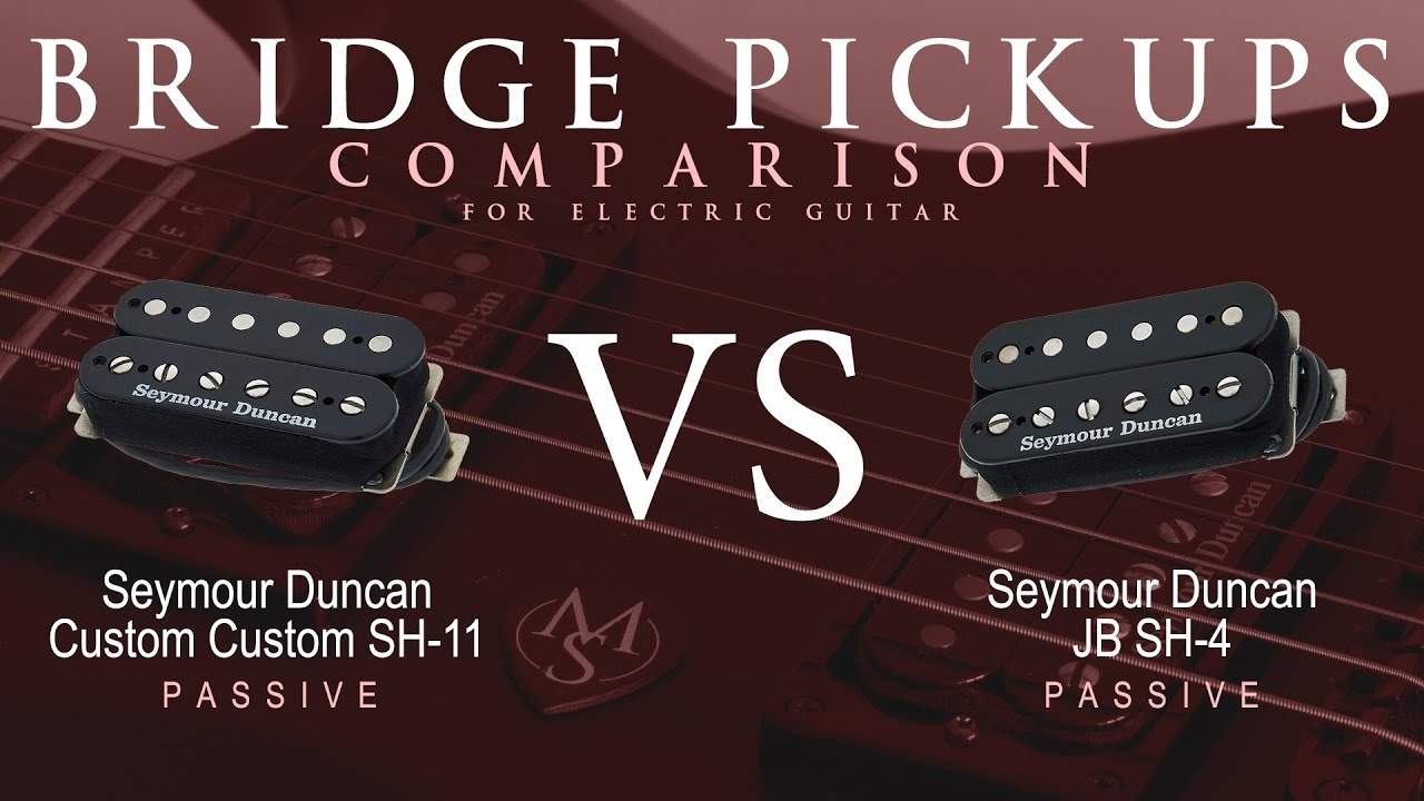 Seymour Duncan CUSTOM CUSTOM SH-11 vs JB SH-4 - Passive Bridge Pickup Guitar Tone Comparison Demo
