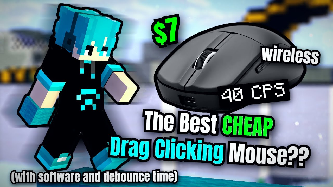 The Best CHEAP Drag Click Mouse for Minecraft! (WIRELESS)