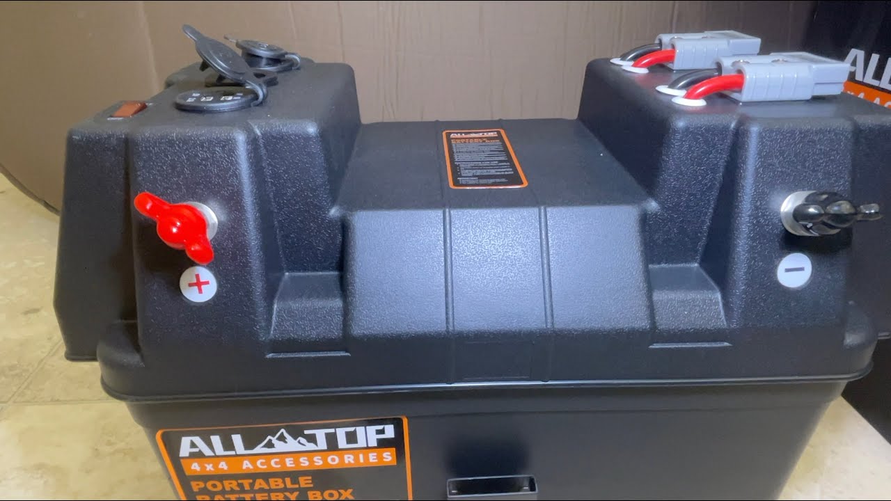 ALLTOP Portable Battery Box & CHINS 100AH LiFePO4 is an affordable camping & overloading battery