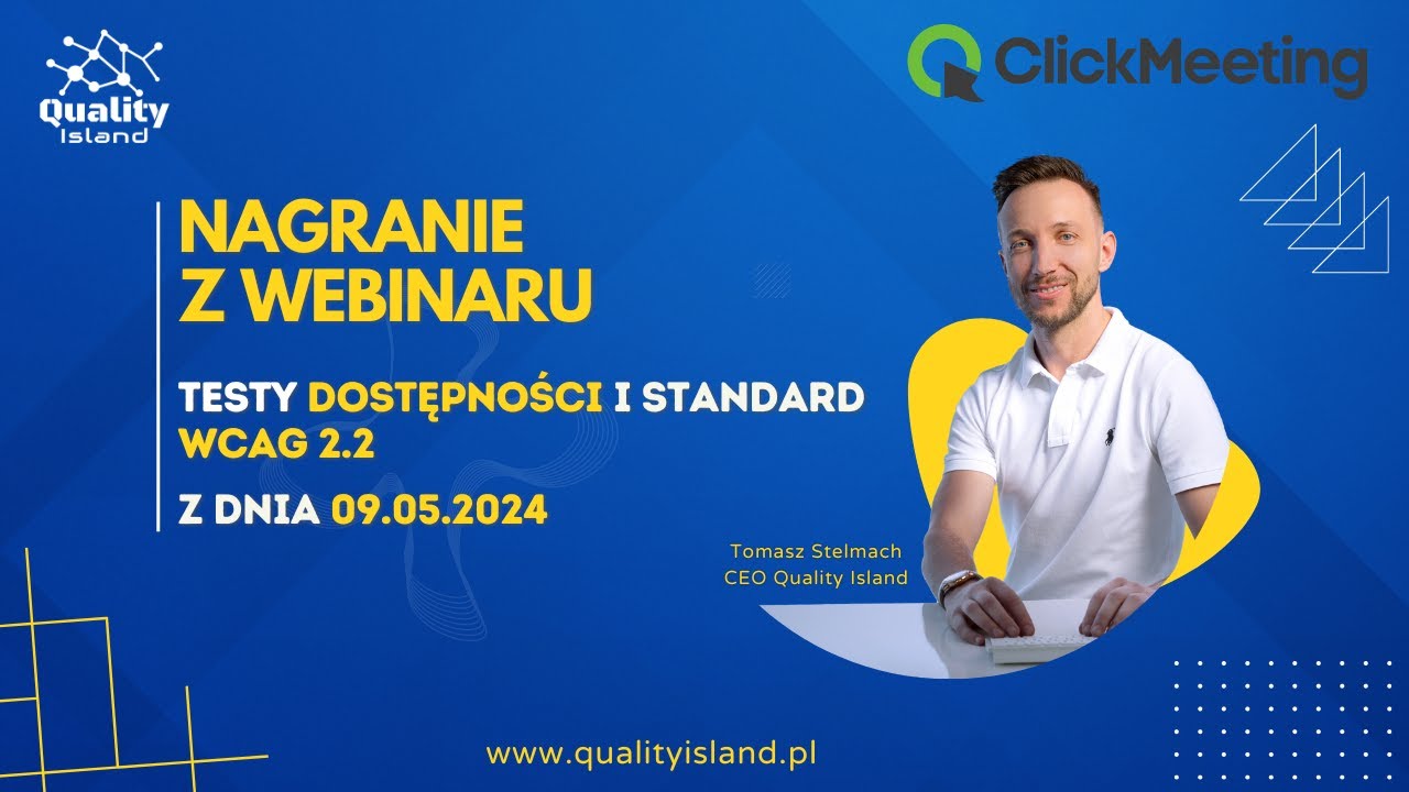 Testy dostępności i standard WCAG 2.2 WEBINAR
