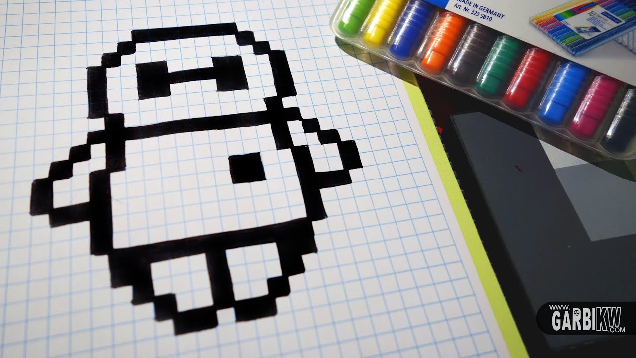Handmade Pixel Art - How To Draw BayMax from Big Hero 6 #pixelart