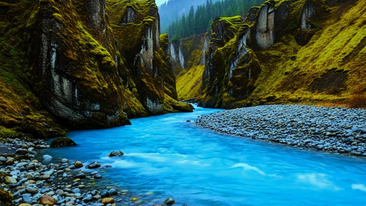 Drift Into Calm Sleep with Emerald Forest River Sounds 💧🌙😴