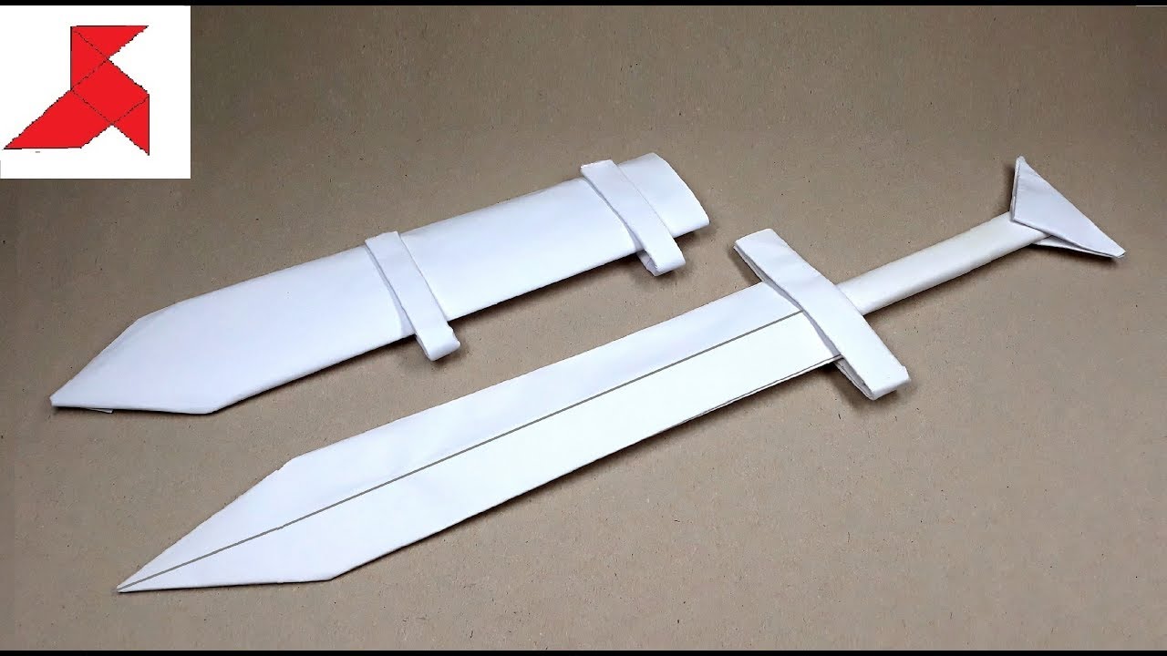 DIY ⚔️ Как сделать средневековый МЕЧ с ножнами из бумаги формата А4