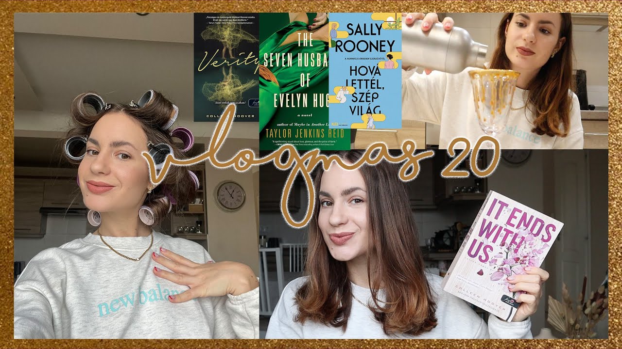VLOGMAS 20: könyvajánló, espresso martini és hajcsavarók