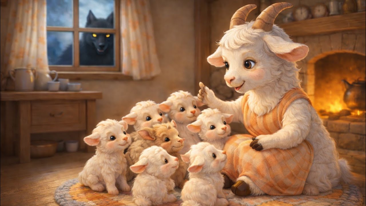 Le loup et les sept chevreaux | Conte raconté pour enfants. AvaLand 
