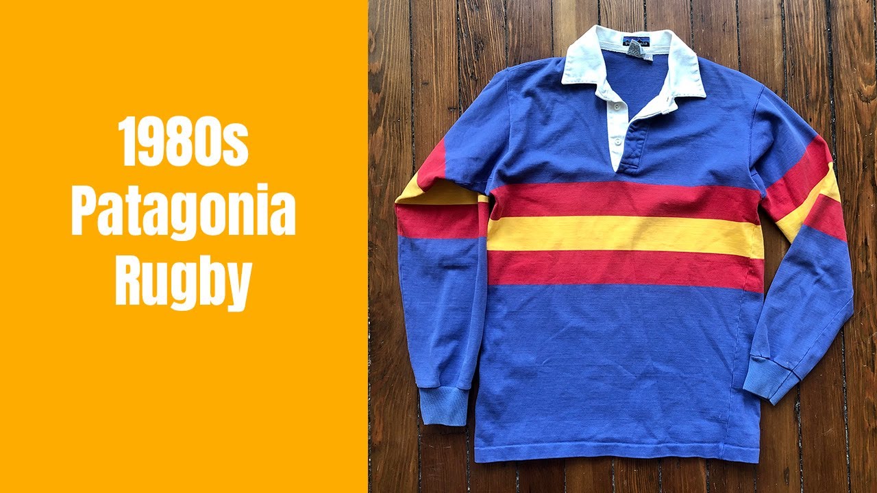 Vintage 1980s Patagonia Brand Rugby Shirt / Pullover / Jersey