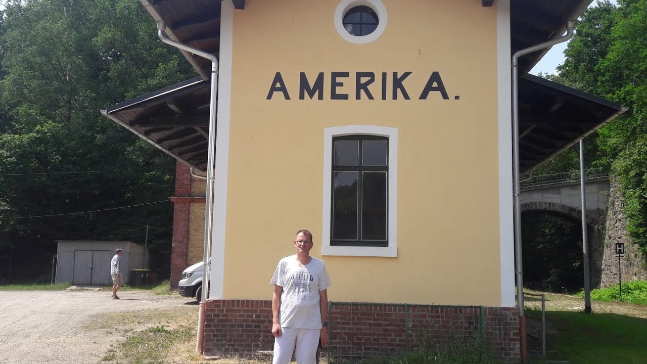 Jens im Einsatz Teil 2 ,Schienen Trabi Fahrt über Amerika bis nach Penig reupload überarbeitet