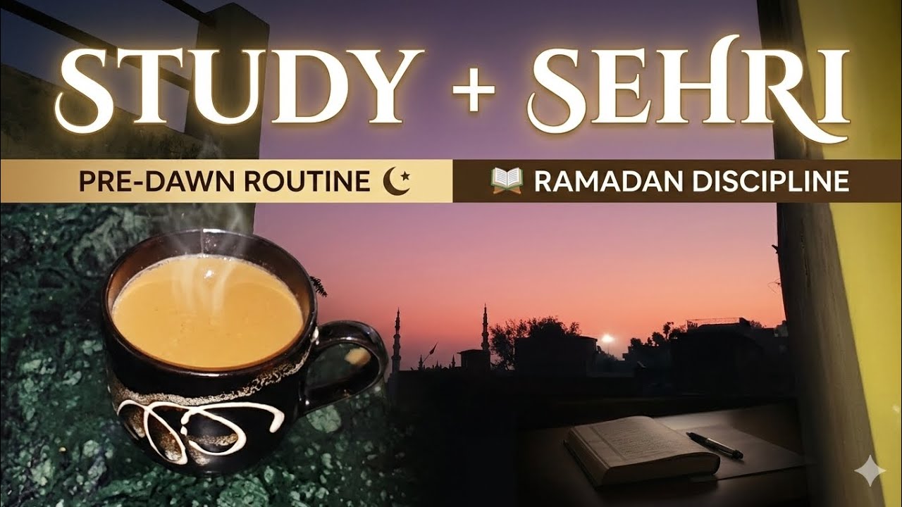 Suhoor + study session in Ramdan