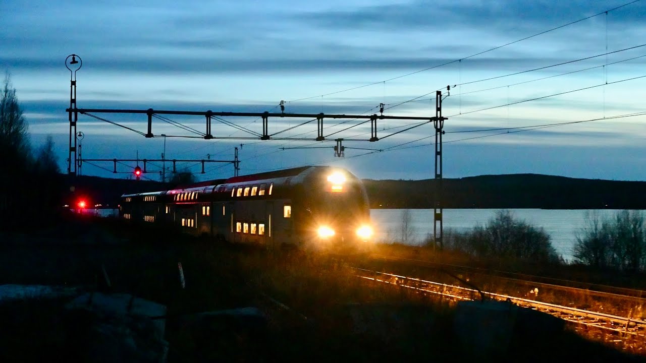 Passenger trains in different parts of Bergslagen