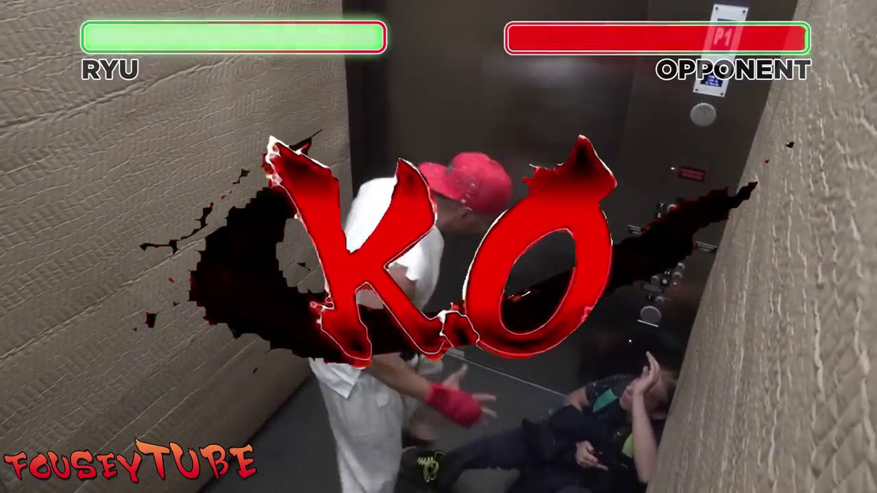 STREET FIGHTER ELEVATOR PRANK