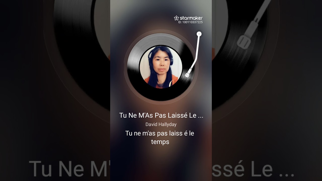 Tu Ne M'As Pas Laissé Le Temps coversong by Amélie (David Hallyday karaoke lyrics song )