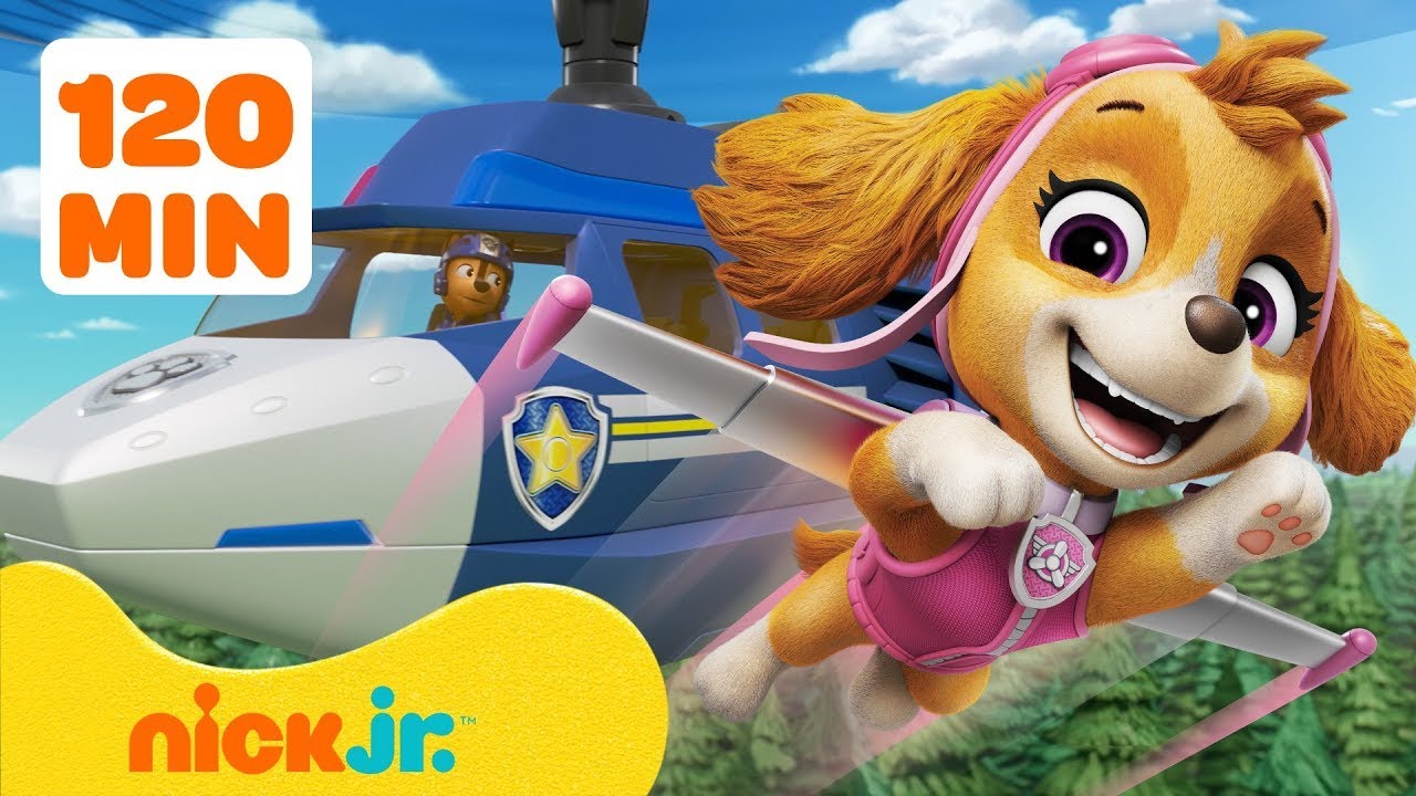 Psi Patrol: Powietrzne akcje ratunkowe! #4 z Chase’em 🚁 120 minut | Nick Jr. Polska
