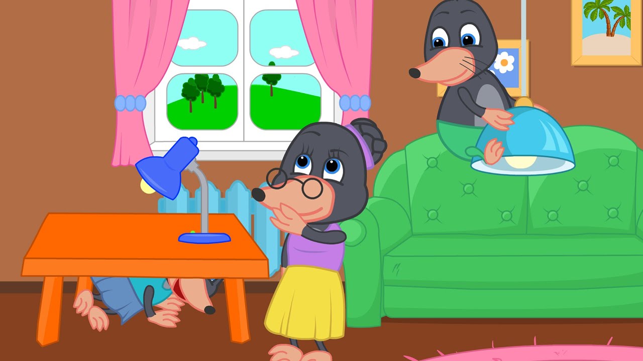 Benny Mole em Português Brasil - Engraçado Esconde-esconde Com a Mãe Berry Desenho Animado