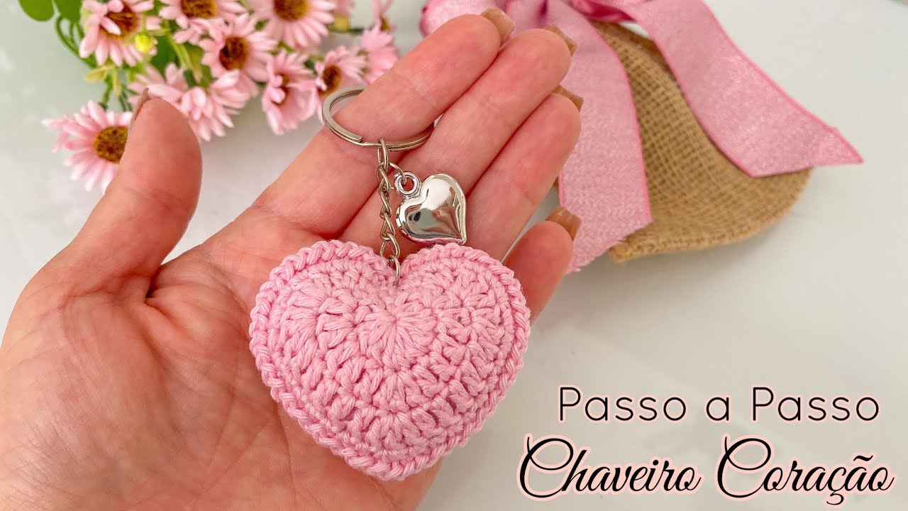CHAVEIRO CORAÇÃO PERFEITO/RÁPIDO E FÁCIL #passoapasso #Dicas #mirianartesemcroche
