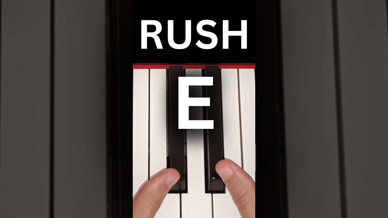 RUSH E, how to play on piano PART 1