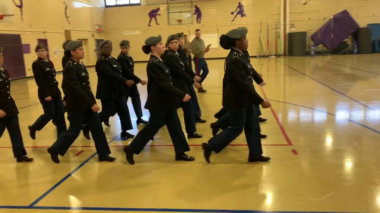 Union HS Army JROTC Unarmed Platoon Drill at Tottenville HS 2019