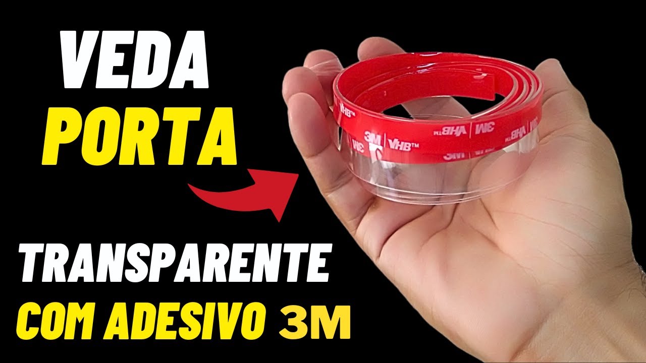😱TESTEI O MAIS VENDIDO PROTETOR VEDA PORTA e FRESTA COM ADESIVO 👈 TRANSPARENTE 3M  #review #testei