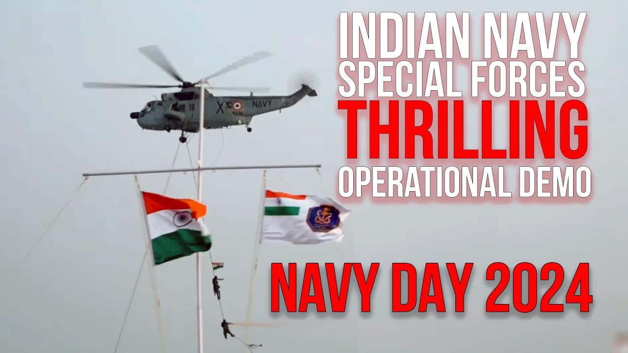 Indian Navy Special Forces Operation Demo on Navy Day 2024 | Marcos Commando | Fighter Jet | Ship